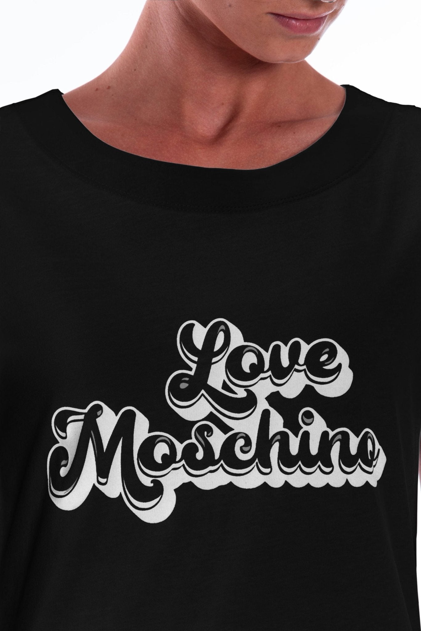 Love Moschino Black Cotton Dress - Fizigo