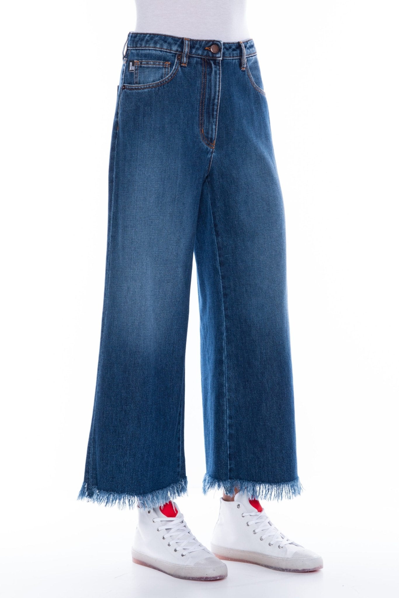 Love Moschino Blue Cotton Jeans & Pant - Fizigo