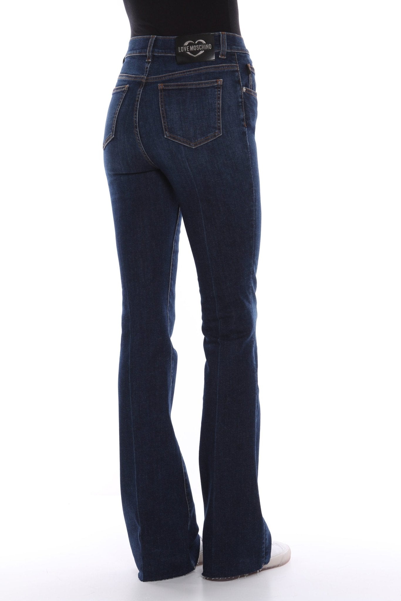 Love Moschino Blue Cotton Jeans & Pant - Fizigo