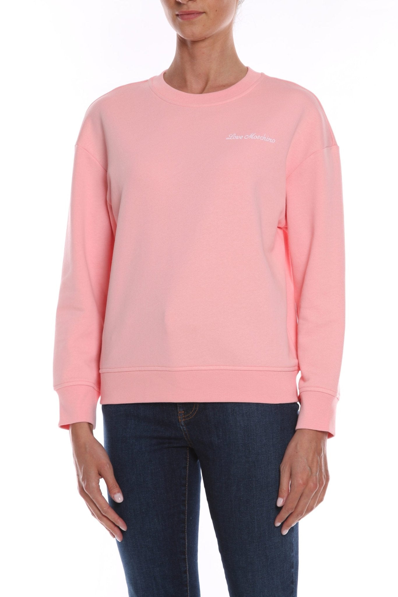 Love Moschino Pink Cotton Sweater - Fizigo