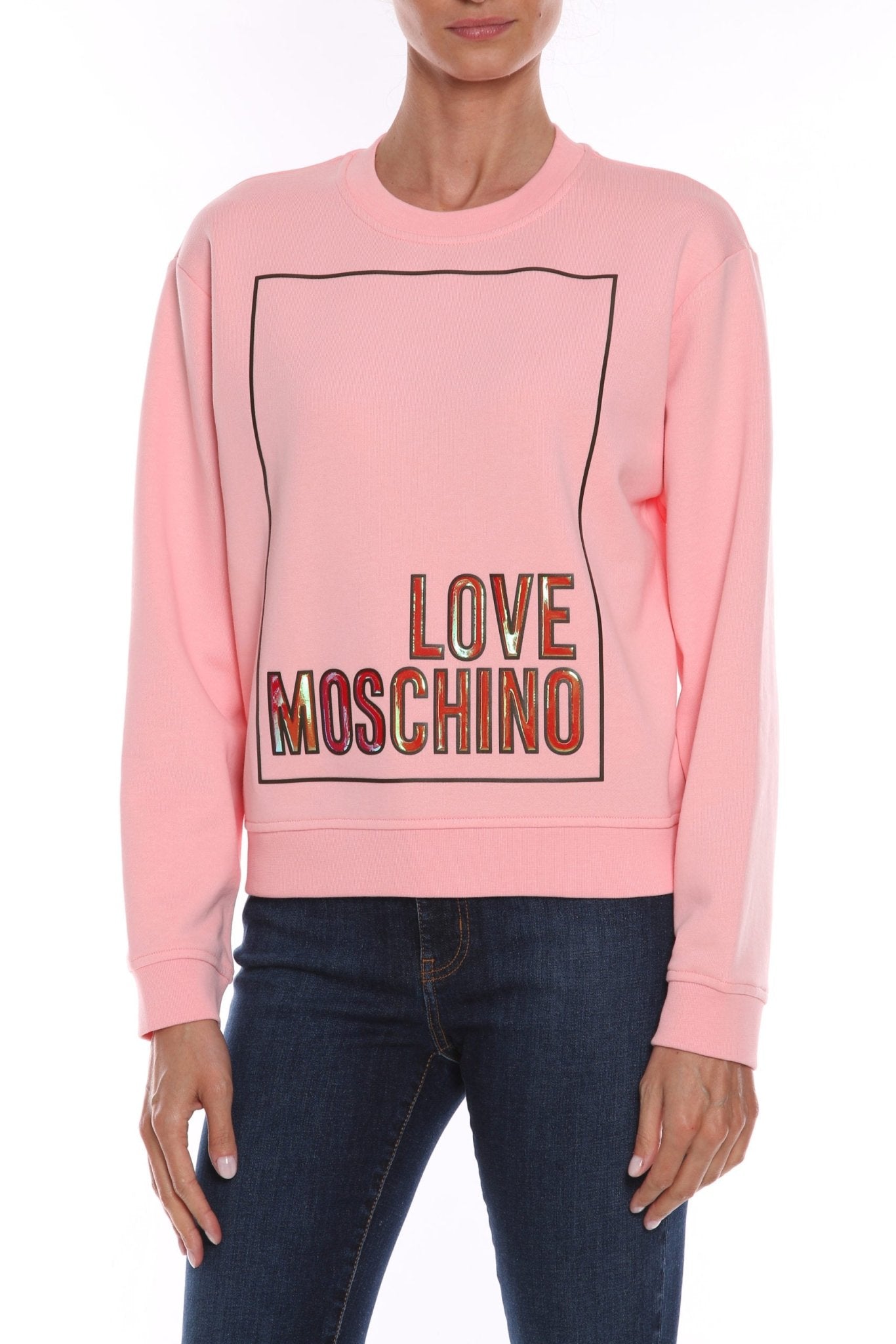 Love Moschino Pink Cotton Sweater - Fizigo