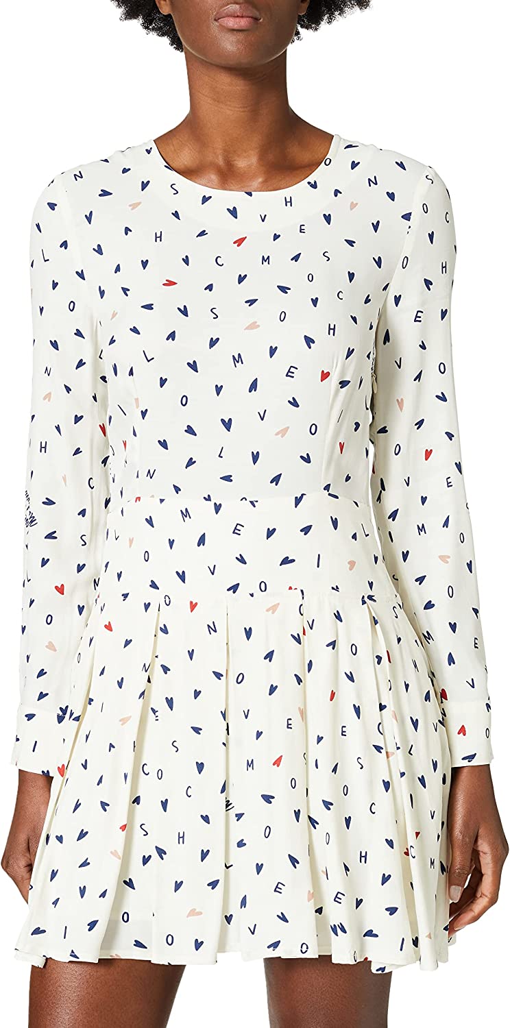 Love Moschino White Viscose Dress - Fizigo