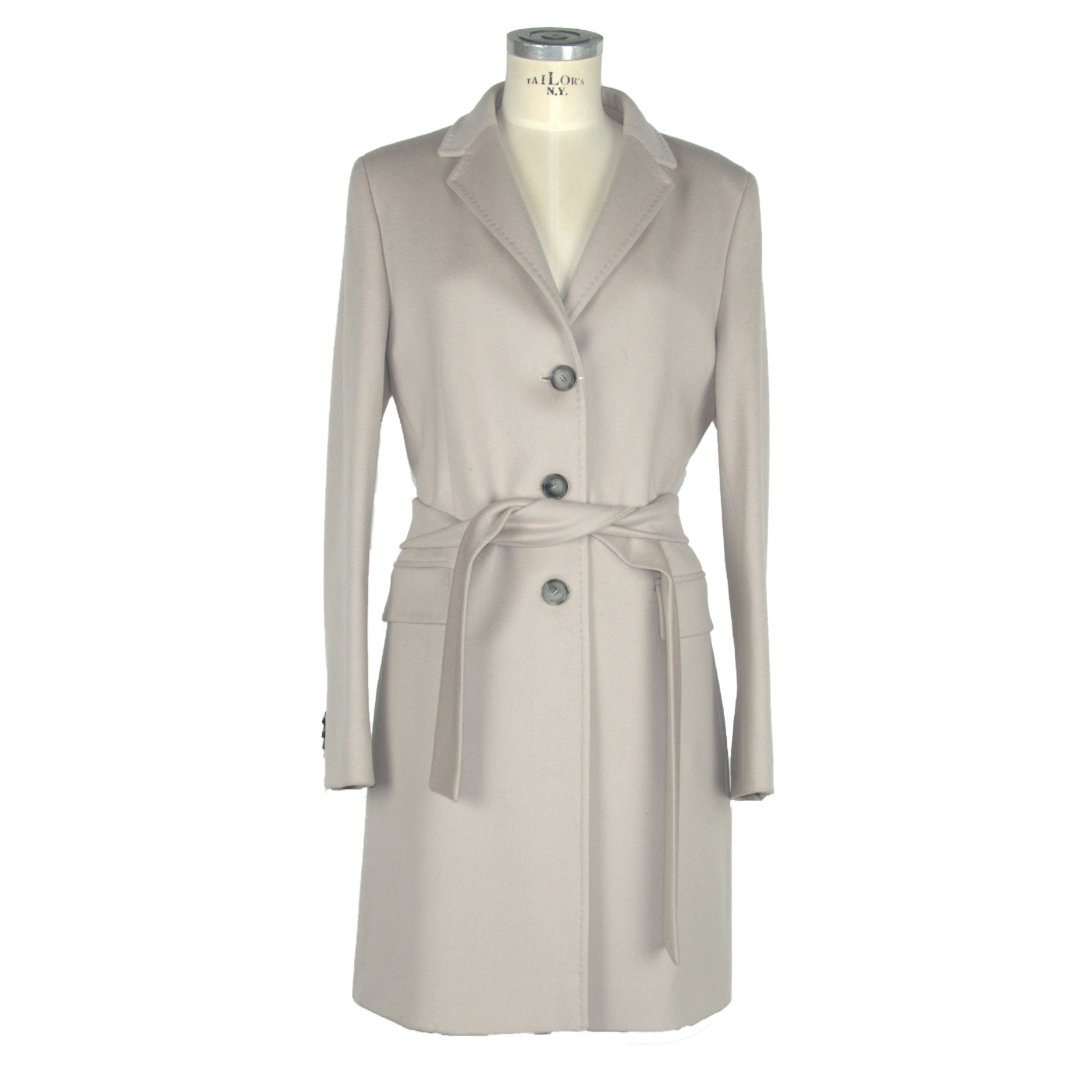 Made in Italy Beige Wool Jackets & Coat - Fizigo