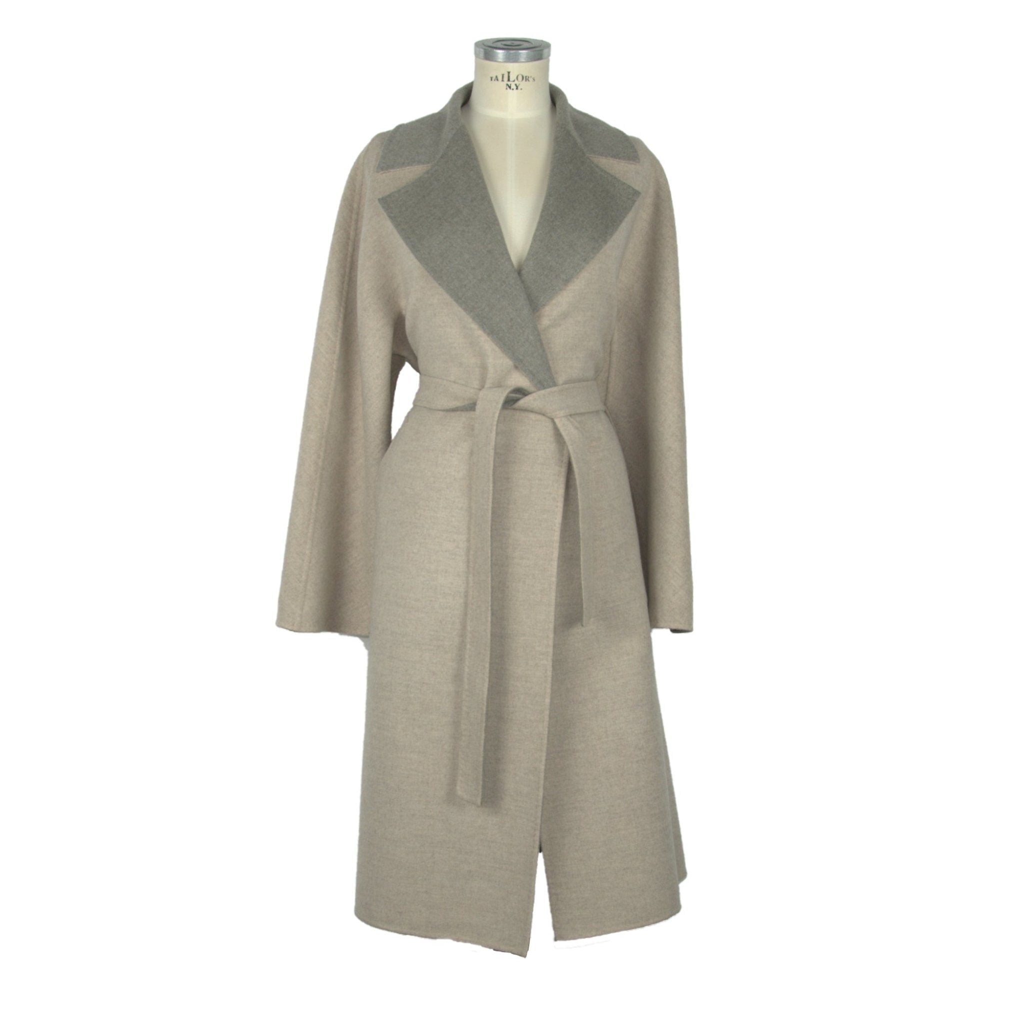 Made in Italy Beige Wool Jackets & Coat - Fizigo