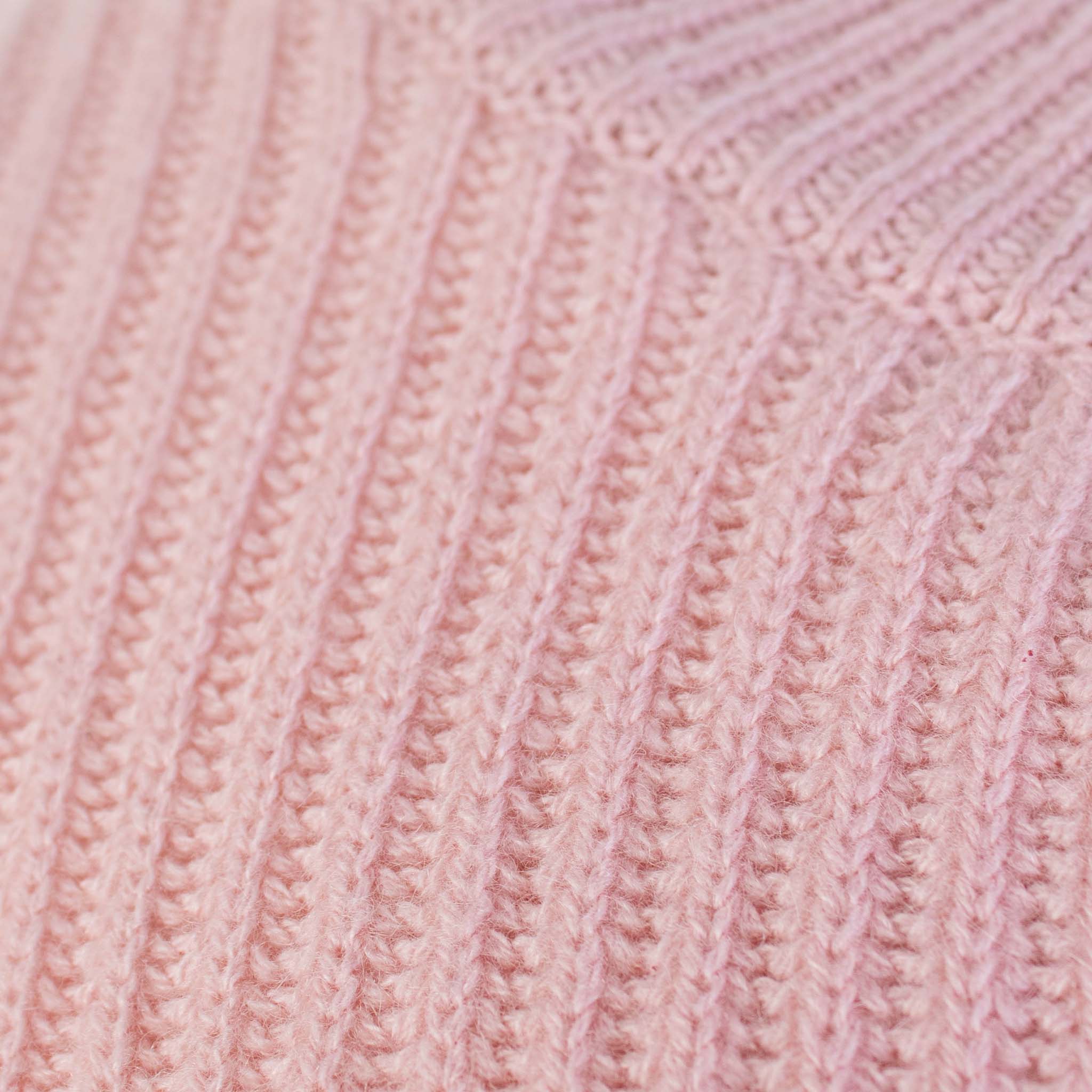 Malo Pink Ribbed Cashmere Sweater - Fizigo