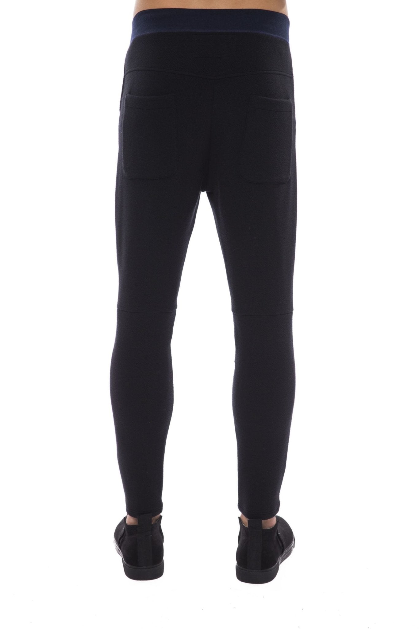 Nicolo Tonetto Black Viscose Jeans & Pant - Fizigo