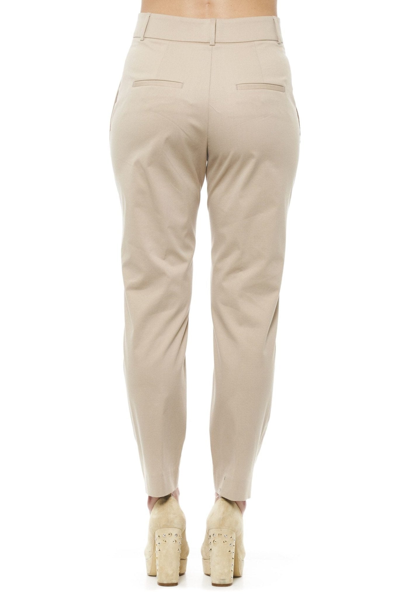 Peserico Beige Cotton Jeans & Pant - Fizigo