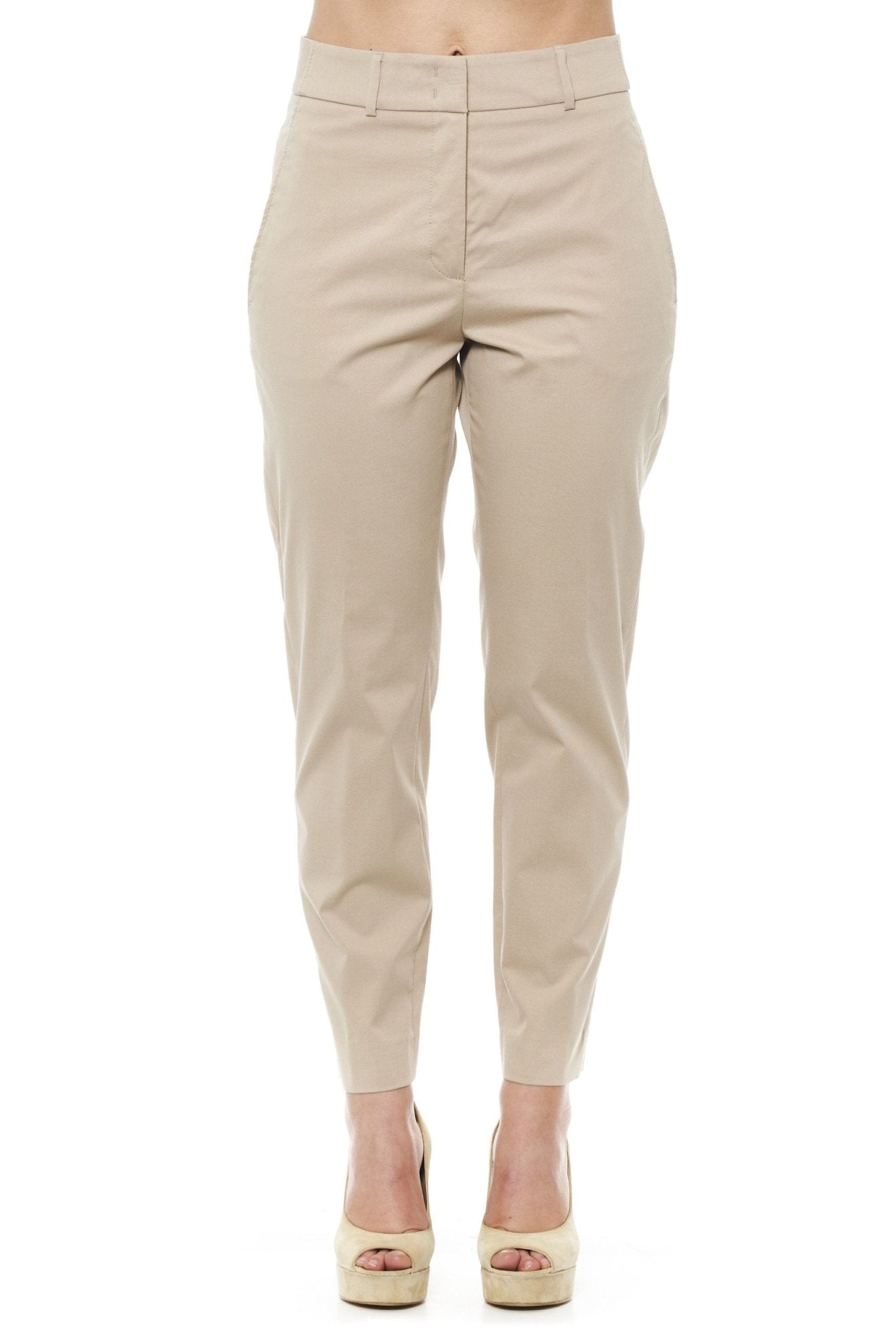 Peserico Beige Cotton Jeans & Pant - Fizigo