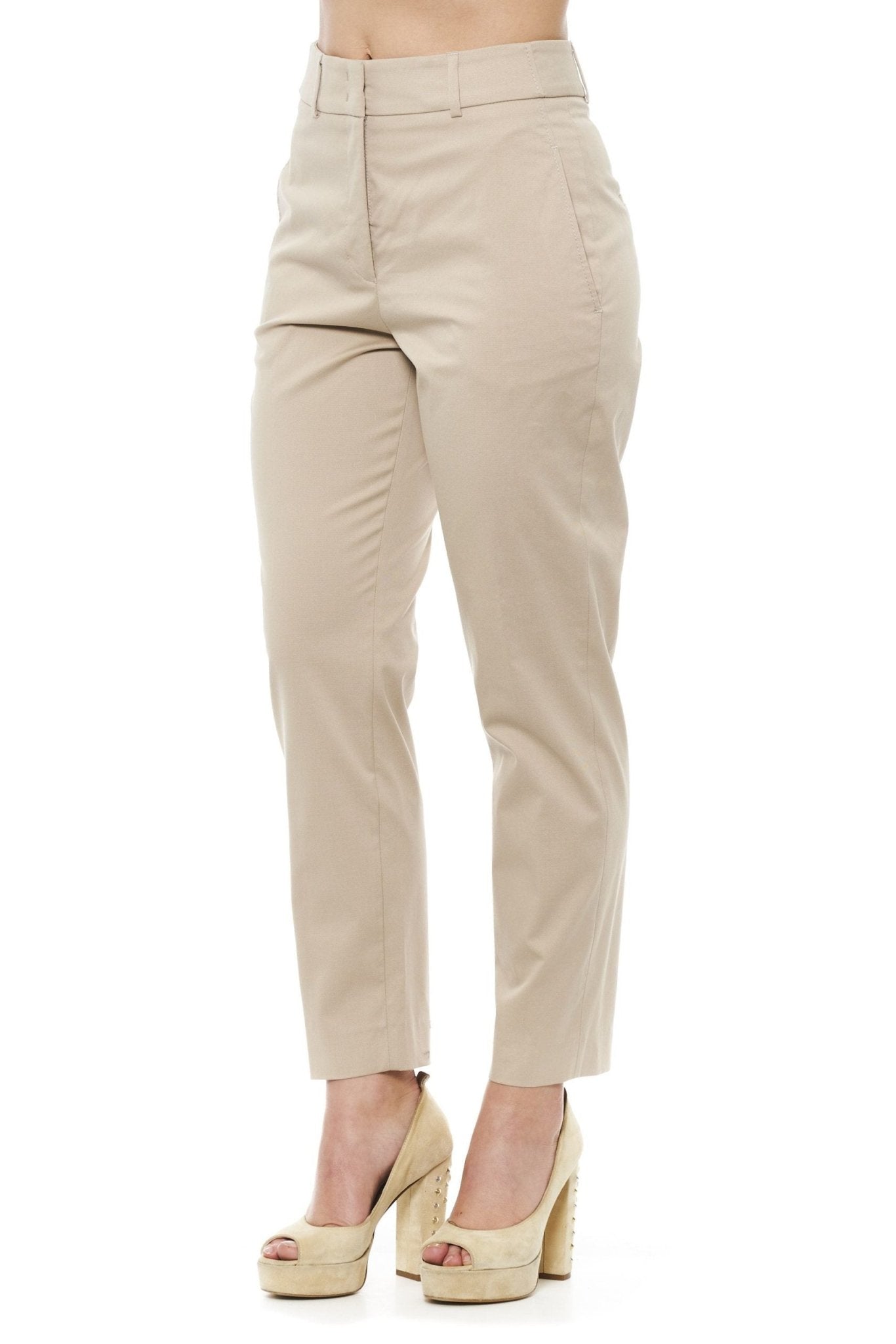 Peserico Beige Cotton Jeans & Pant - Fizigo