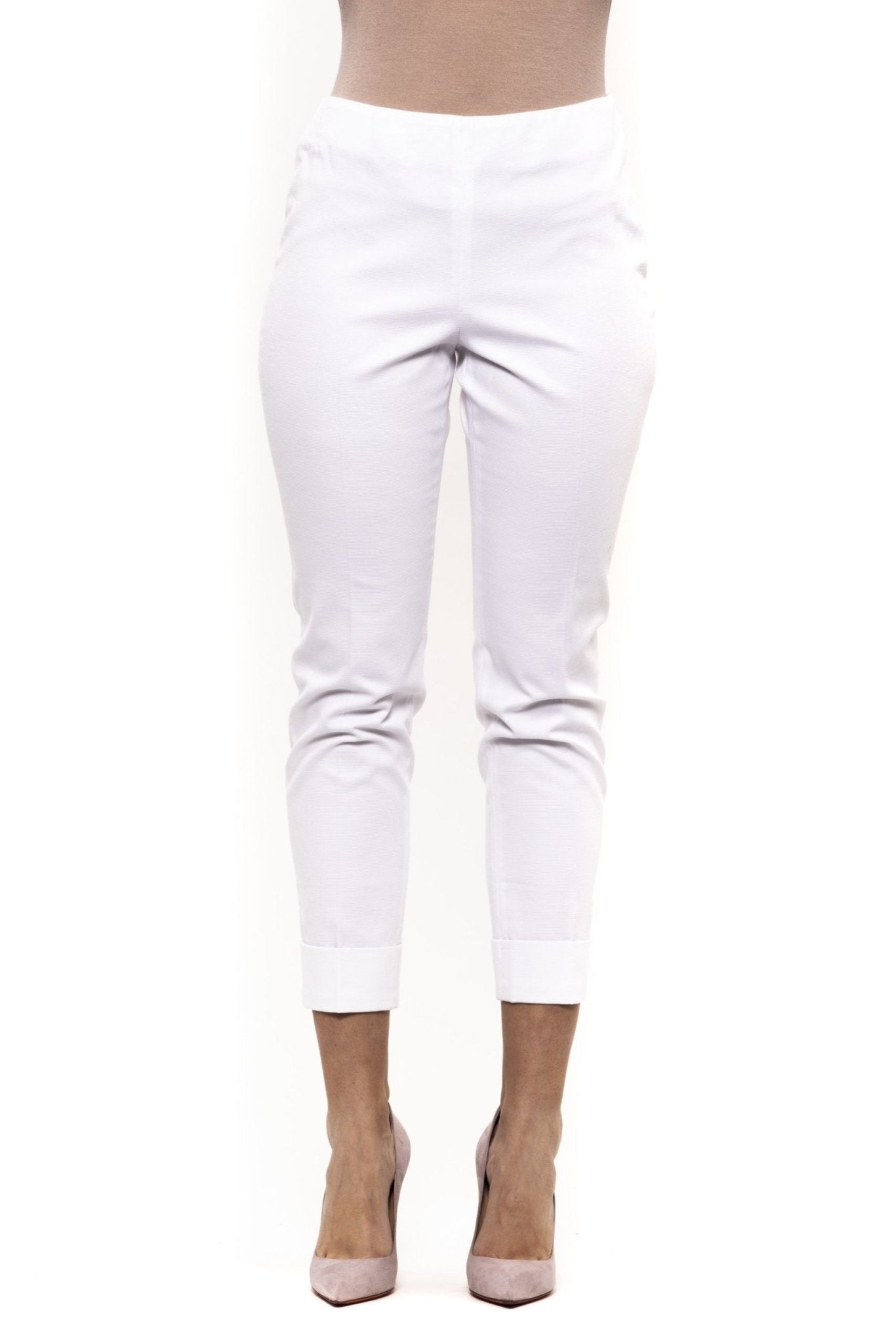 Peserico White Cotton Jeans & Pant - Fizigo