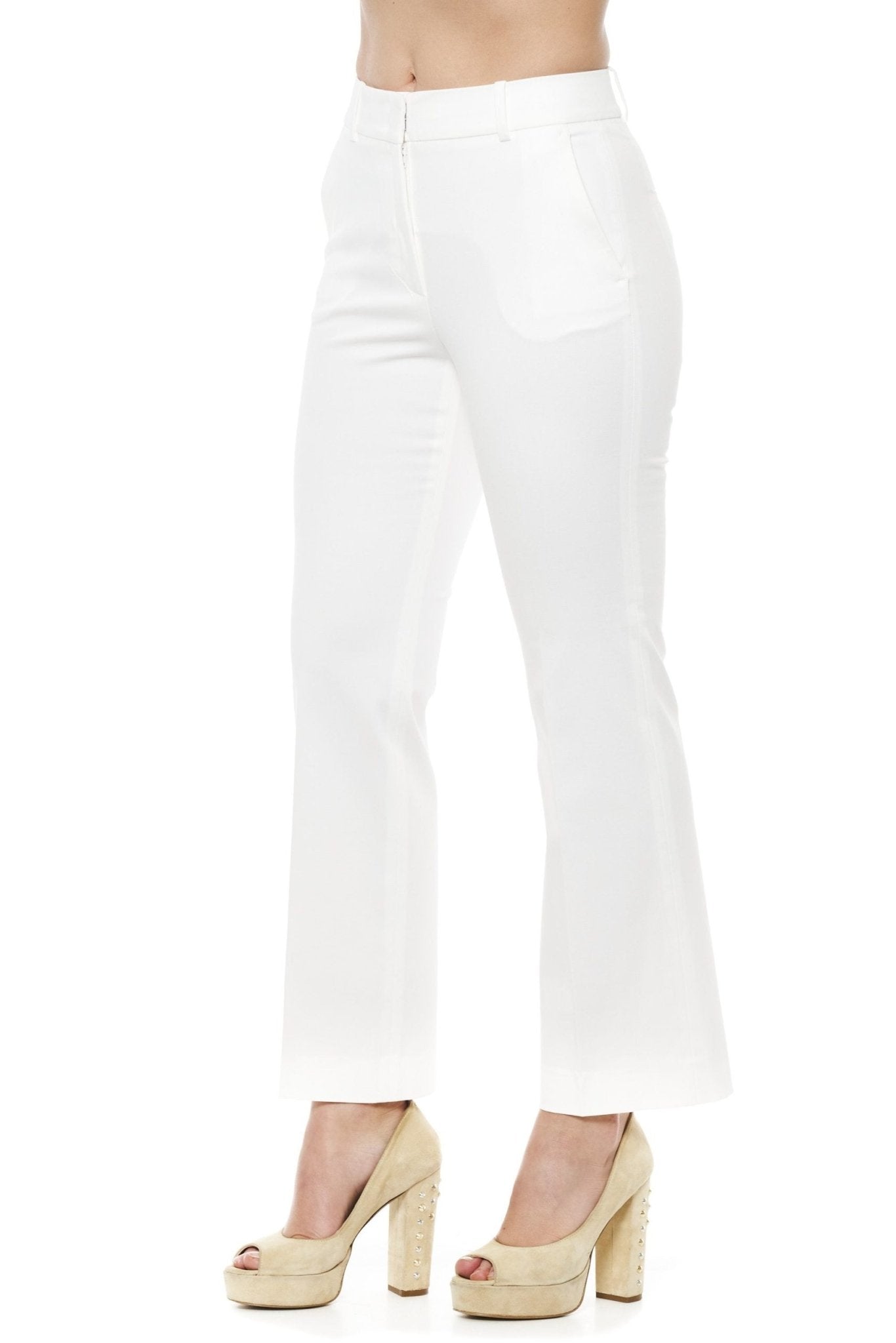 Peserico White Cotton Jeans & Pant - Fizigo