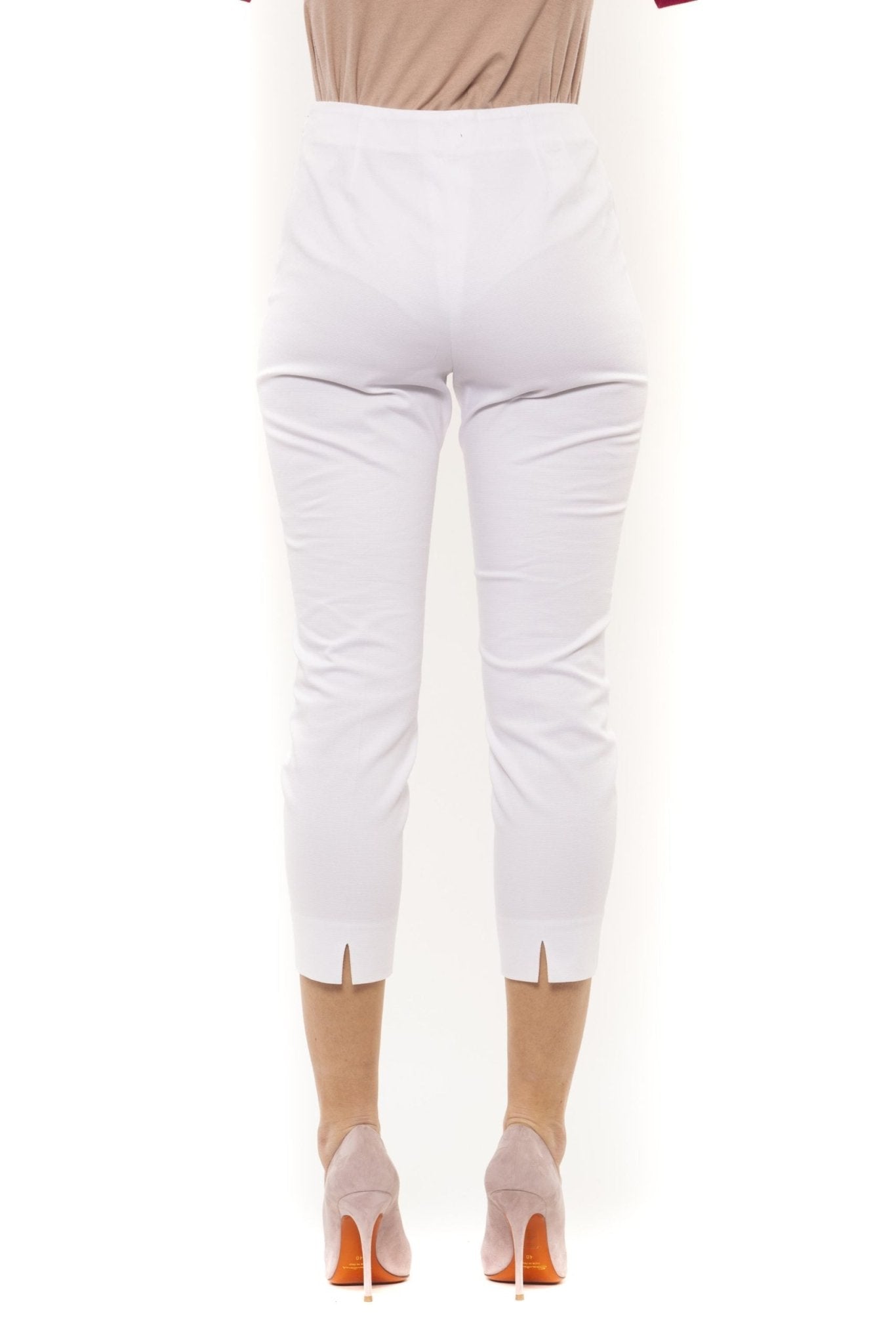 Peserico White Cotton Jeans & Pant - Fizigo