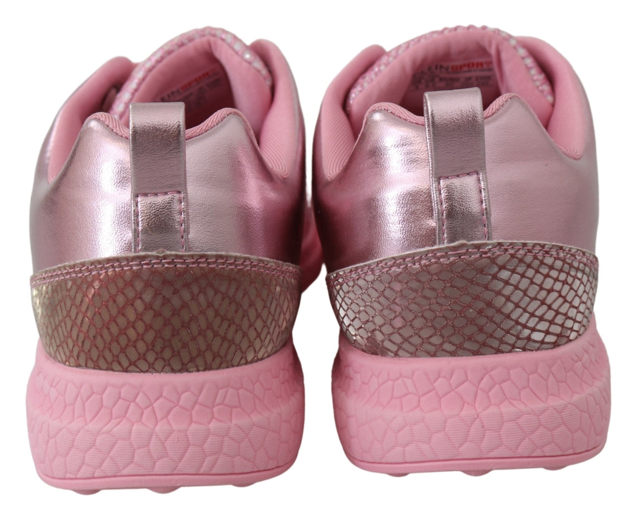 Plein Sport Pink Blush Polyester Runner Gisella Sneakers Shoes - Fizigo