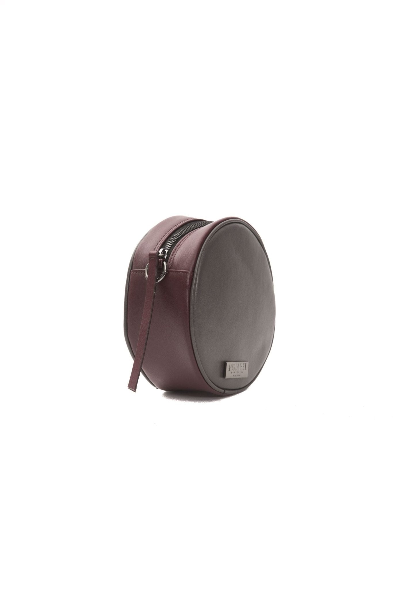 Pompei Donatella Burgundy Leather Crossbody Bag - Fizigo