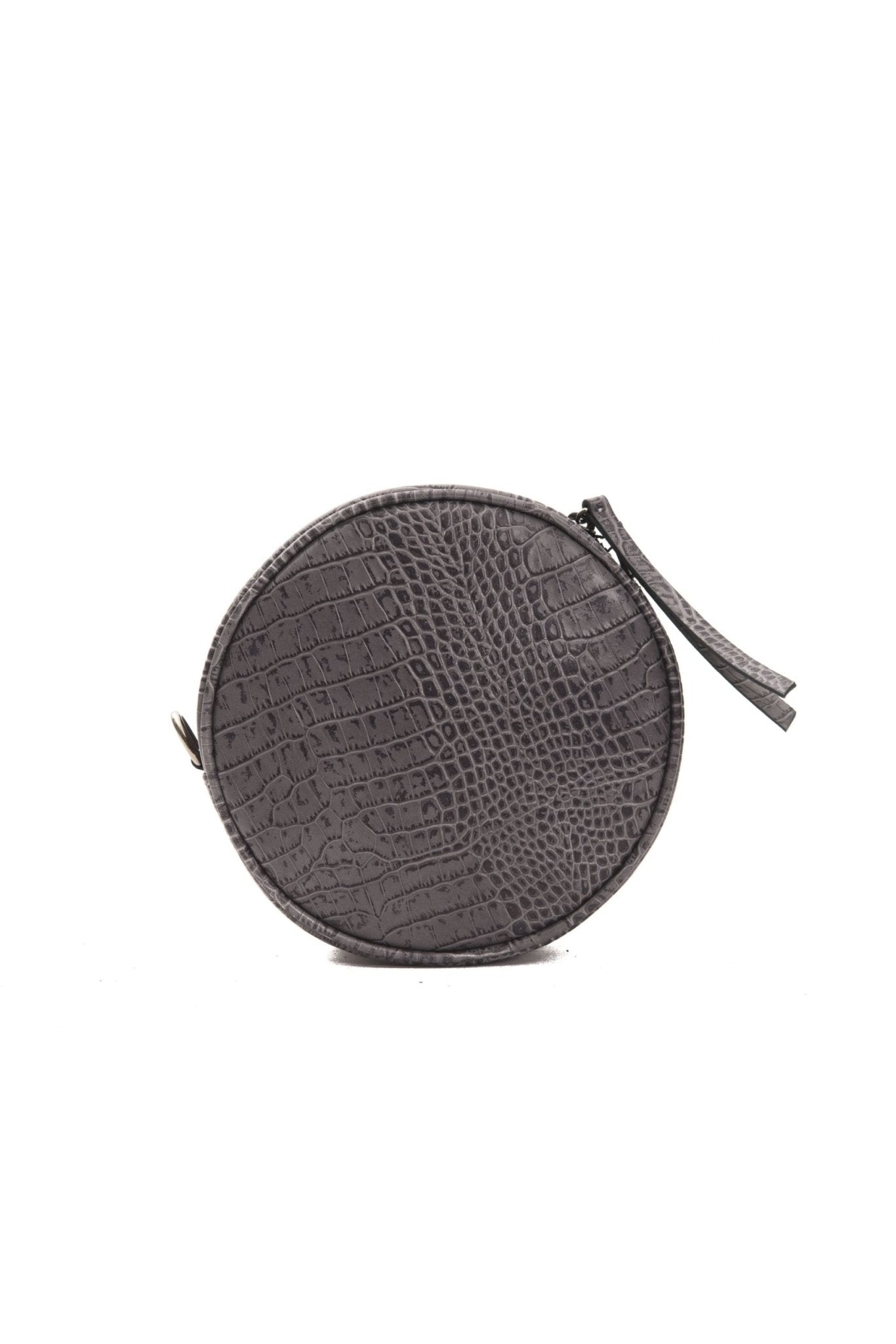 Pompei Donatella Gray Leather Crossbody Bag - Fizigo
