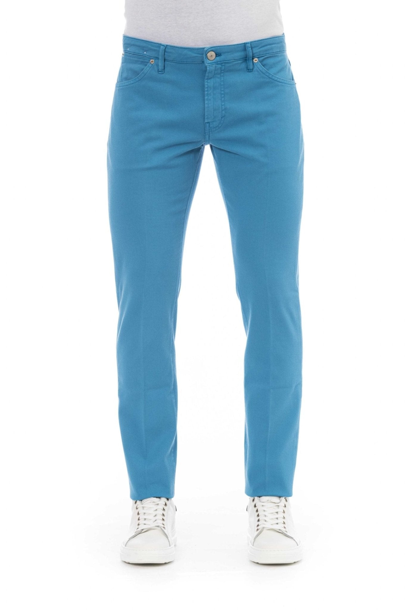 PT Torino Light-blue Cotton Jeans & Pant - Fizigo