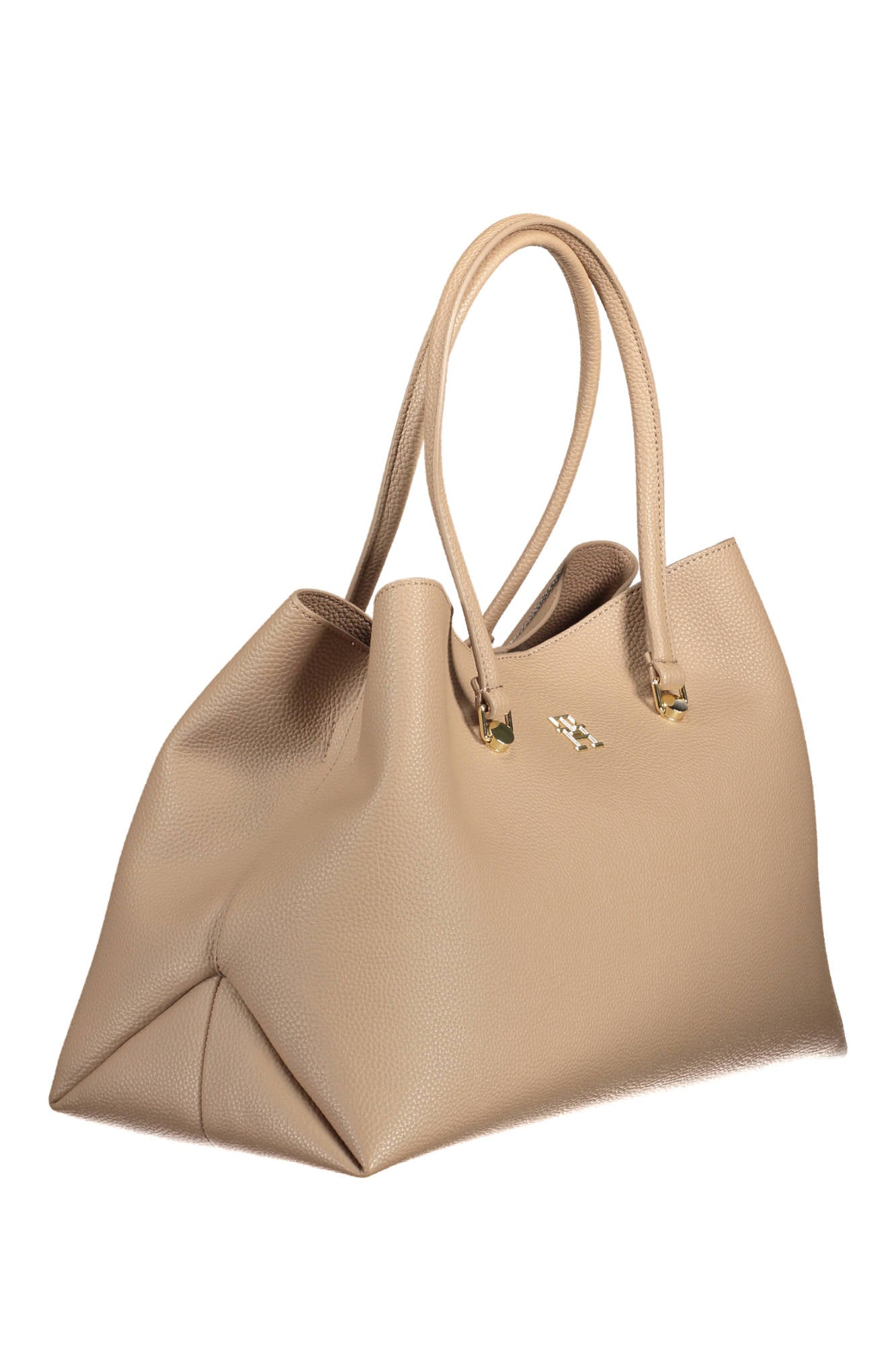 Tommy Hilfiger Beige Polyester Handbag - Fizigo