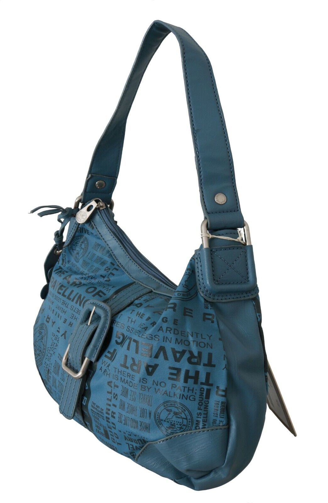 WAYFARER Shoulder Handbag Printed Purse Women Blue - Fizigo